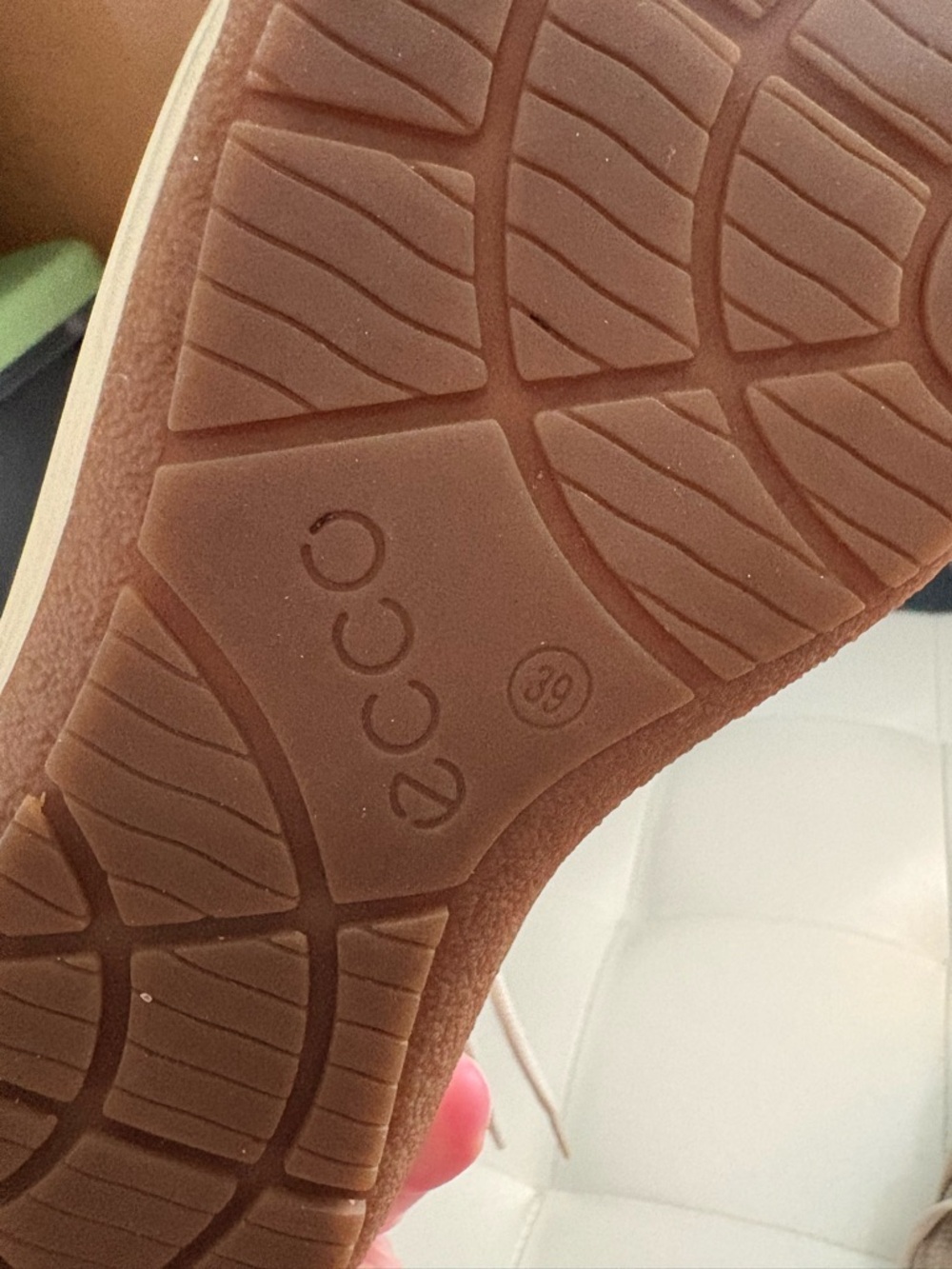Ecco Taupe Suede Lace-Up Sneaker - Picture 4 of 4